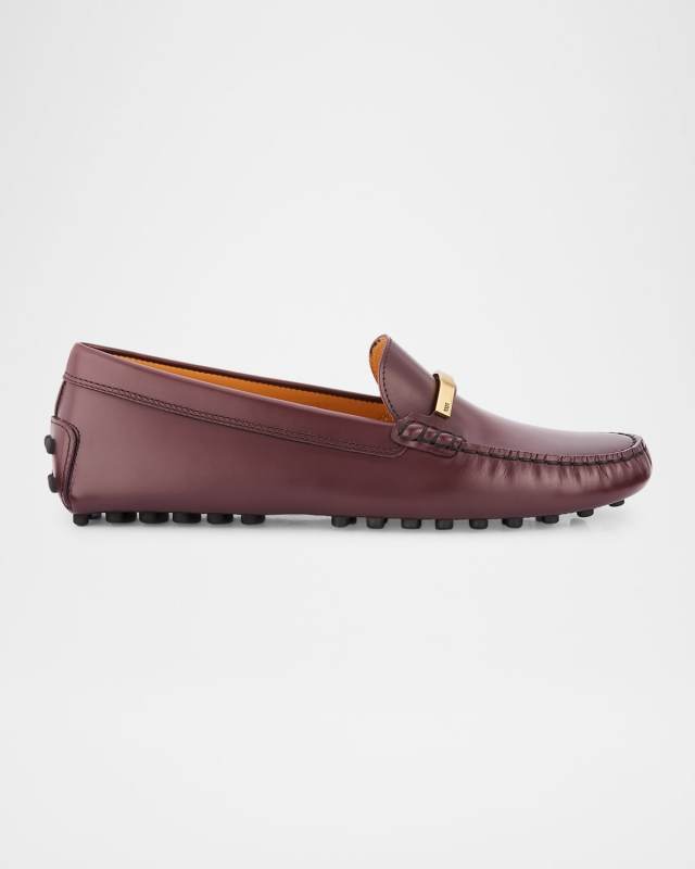 Gommino Leather Bar Driver Loafers